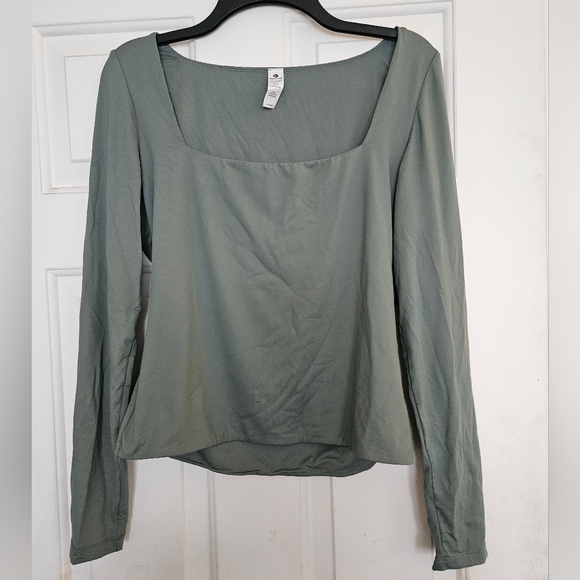 90 Degree By Reflex Sage Long Sleeve Blouse xl - Picture 1 of 4